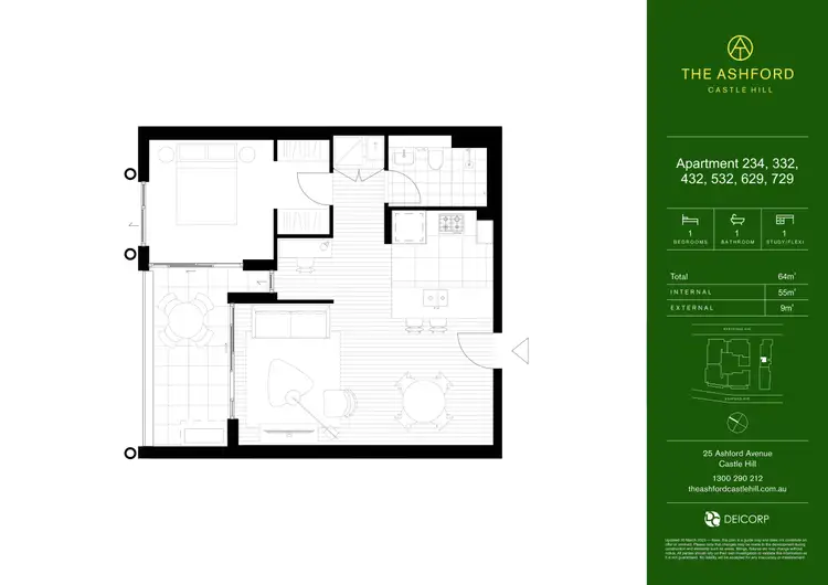 Floorplan of Homely apartment listing, 234/21 Partridge Avenue, Castle Hill NSW 2154