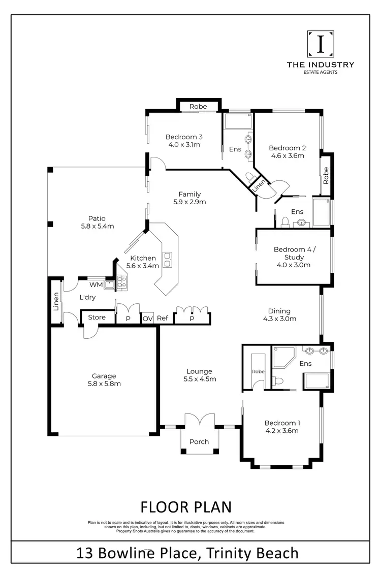 Floorplan of Homely house listing, 13 Bowline Place, Trinity Beach QLD 4879
