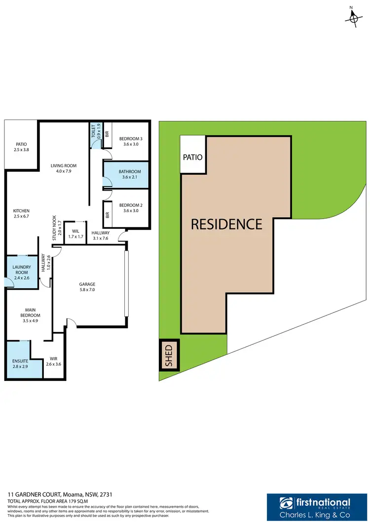 Floorplan of Homely house listing, 11 Gardner Court, Moama NSW 2731
