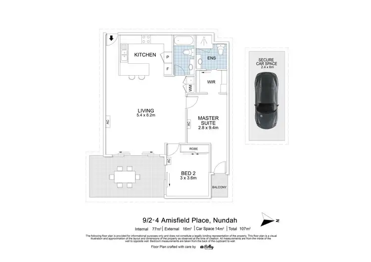 Floorplan of Homely unit listing, 9/2-4 Amisfield Avenue, Nundah QLD 4012