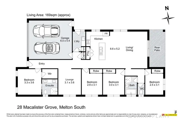 Floorplan of Homely house listing, 28 MacAlister Grove, Cobblebank VIC 3338