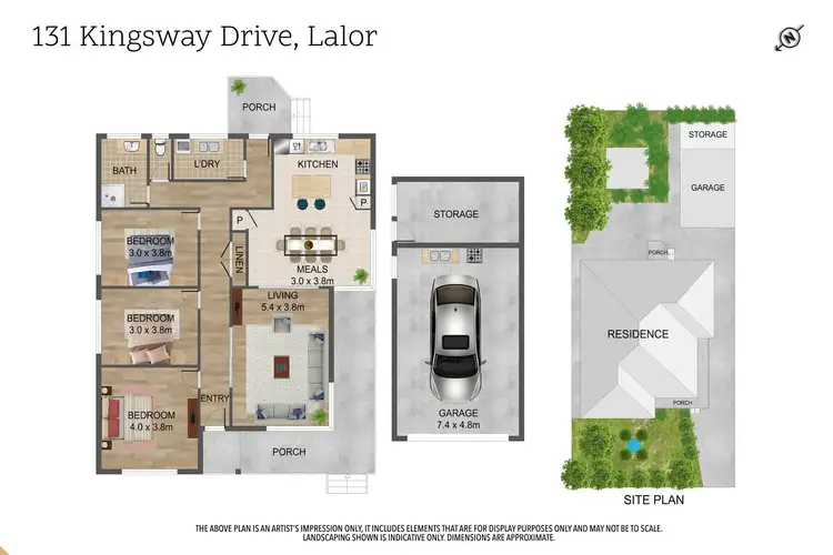 Floorplan of Homely house listing, 131 Kingsway Drive, Lalor VIC 3075