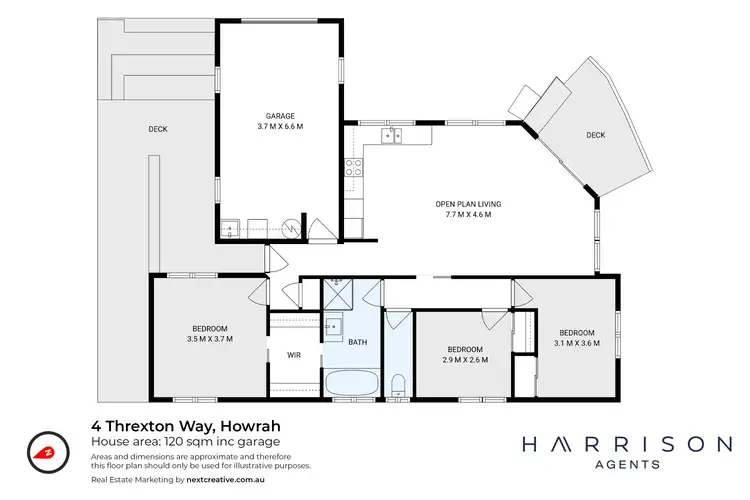 Floorplan of Homely house listing, 4 Threxton Way, Howrah TAS 7018