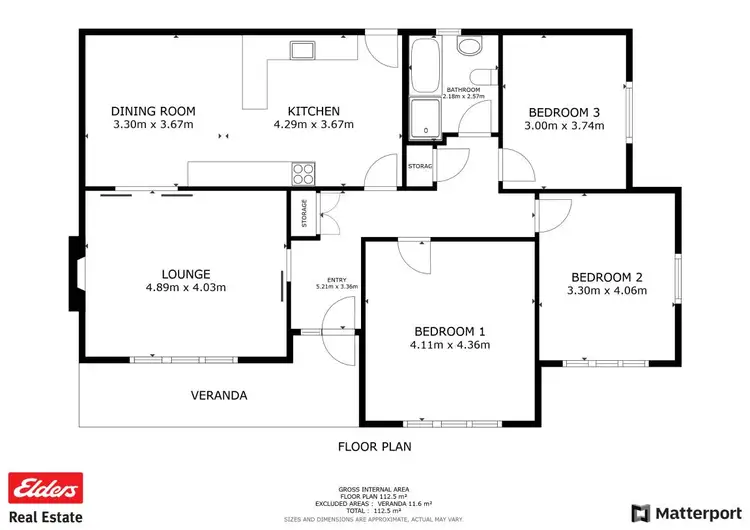 Floorplan of Homely house listing, 99 Goomalling Road, Northam WA 6401