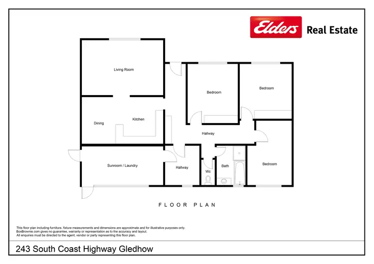 Floorplan of Homely house listing, 243 South Coast Highway, Gledhow WA 6330