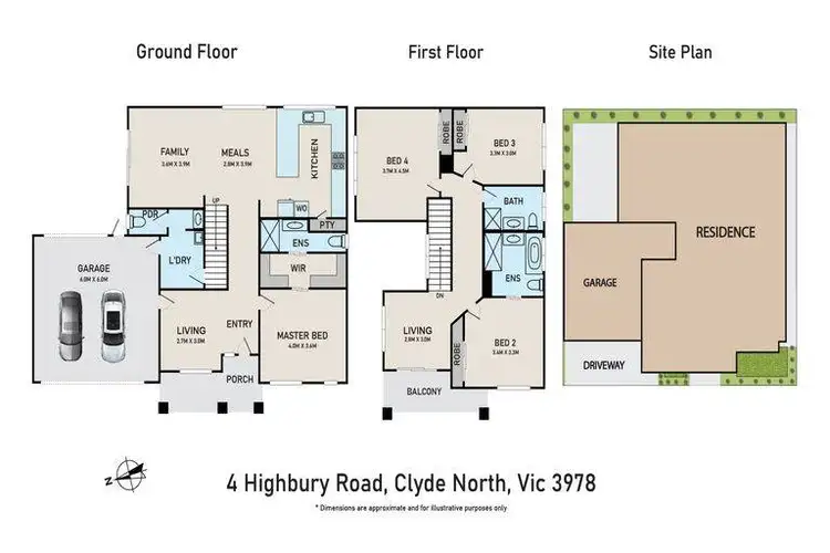 Floorplan of Homely house listing, 4 Highbury Road, Clyde North VIC 3978