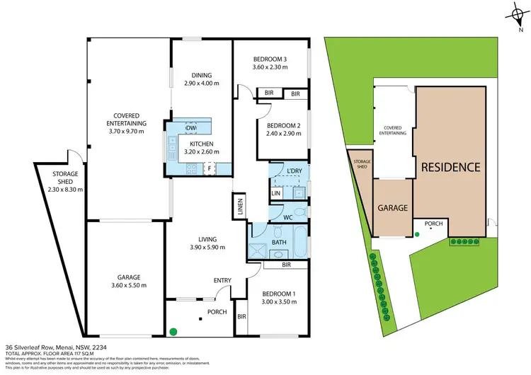 Floorplan of Homely house listing, 36 Silverleaf Row, Menai NSW 2234