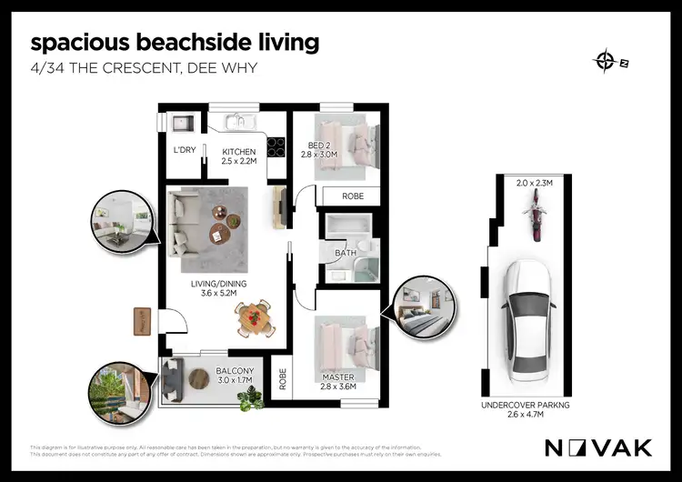Floorplan of Homely apartment listing, 4/34 The Crescent, Dee Why NSW 2099