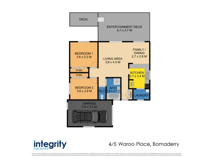 Floorplan of Homely unit listing, 4/5 Waroo Place, Bomaderry NSW 2541