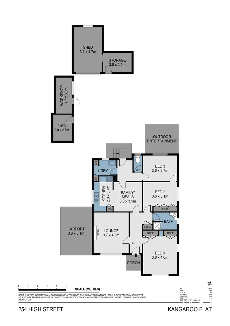 Floorplan of Homely house listing, 254 High Street, Kangaroo Flat VIC 3555