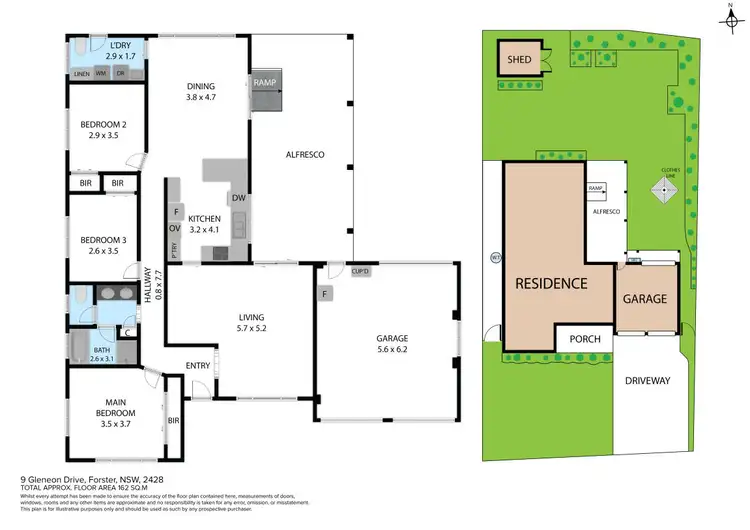 Floorplan of Homely house listing, 9 Gleneon Drive, Forster NSW 2428