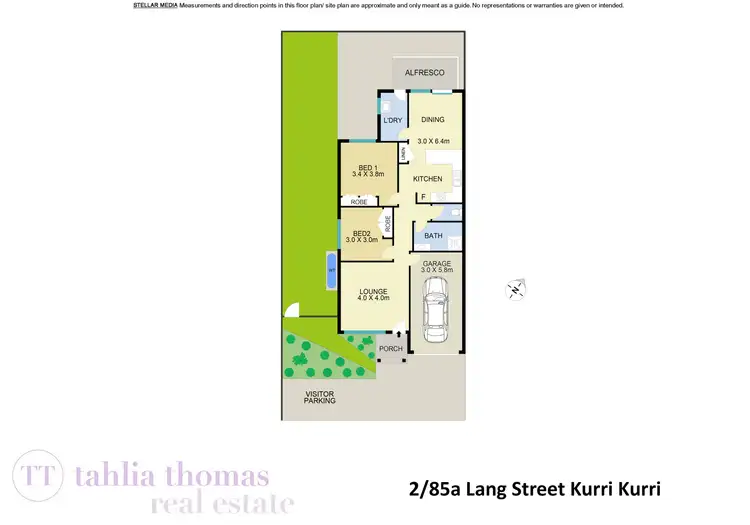 Floorplan of Homely townhouse listing, 2/85A Lang Street, Kurri Kurri NSW 2327