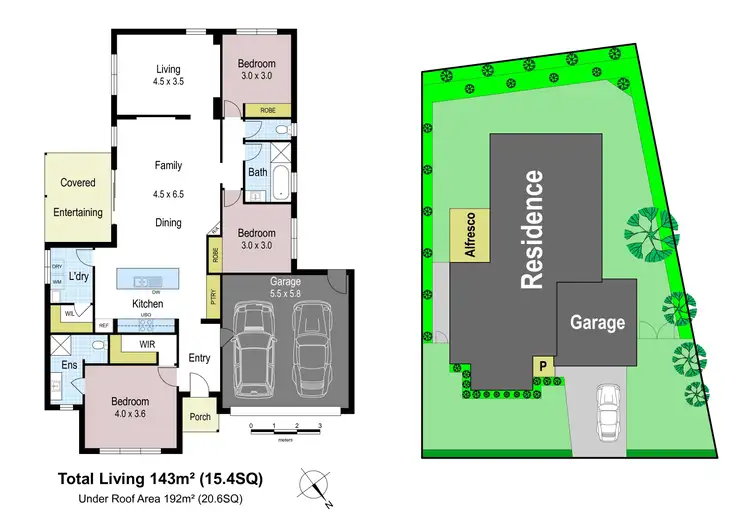 Floorplan of Homely house listing, 19 Harmon Drive, Drouin VIC 3818