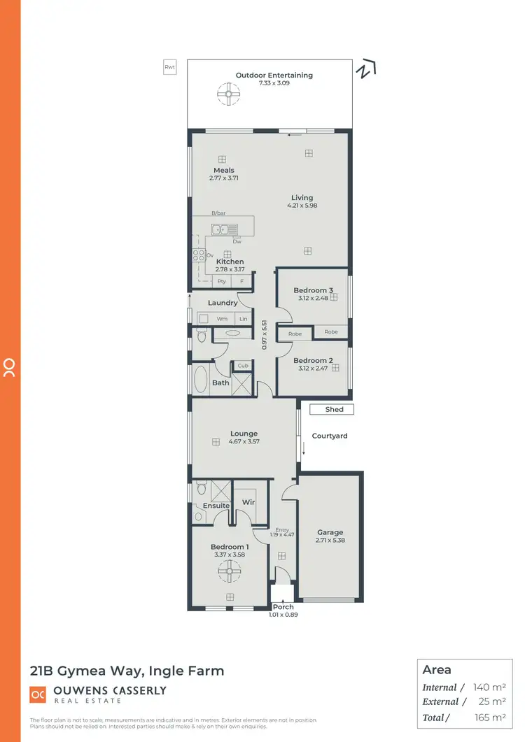Floorplan of Homely house listing, 21B Gymea Way, Ingle Farm SA 5098