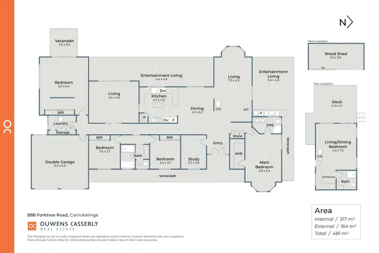 Floorplan of Homely rural property listing, 888 Forktree Road, Carrickalinga SA 5204