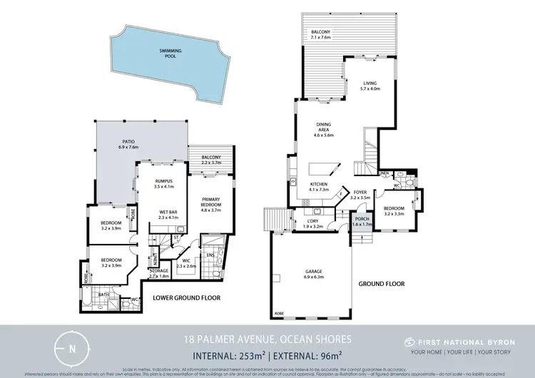 Floorplan of Homely house listing, 18 Palmer Avenue, Ocean Shores NSW 2483