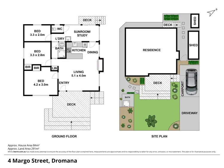 Floorplan of Homely house listing, 4 Margo Street, Dromana VIC 3936