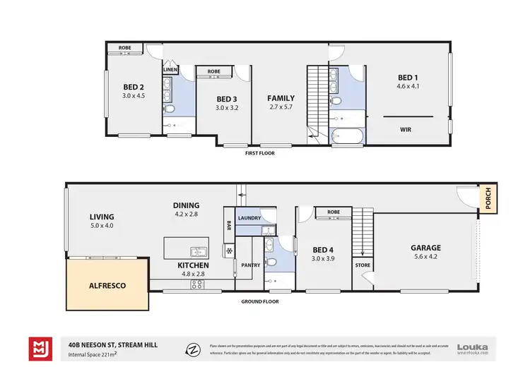 Floorplan of Homely semi-detached listing, 40B Neeson Road, Stream Hill NSW 2526