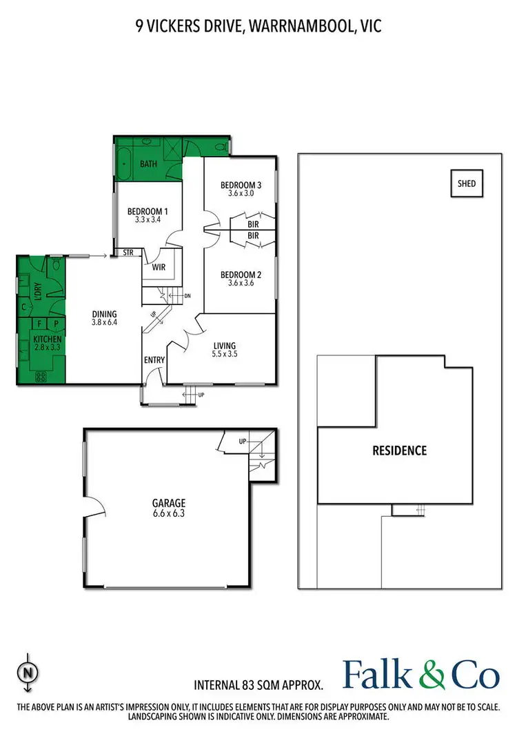 Floorplan of Homely house listing, 9 Vickers Drive, Warrnambool VIC 3280