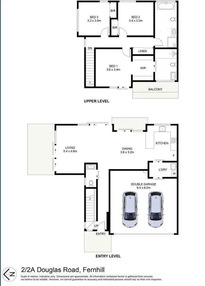 Floorplan of Homely townhouse listing, 2/2a Douglas Road, Fernhill NSW 2519