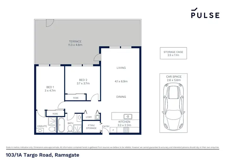 Floorplan of Homely unit listing, 103/1A Targo Road, Ramsgate NSW 2217