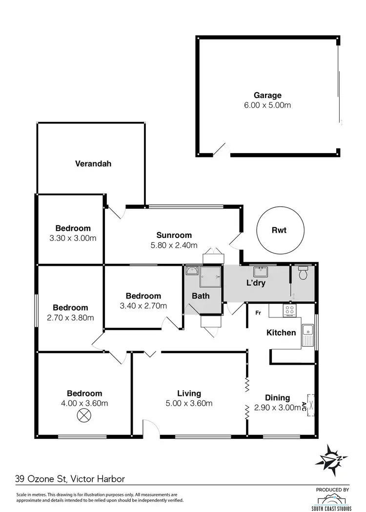 Floorplan of Homely house listing, 39 Ozone Street, Victor Harbor SA 5211