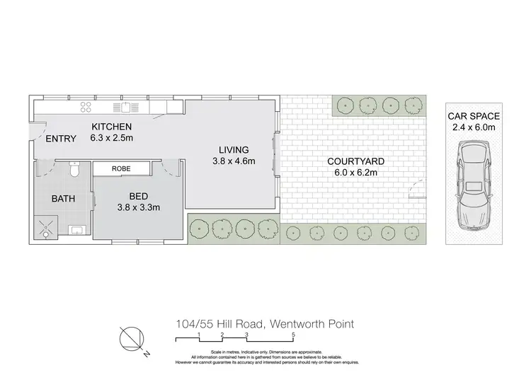 Floorplan of Homely apartment listing, 104/55 Hill Road, Wentworth Point NSW 2127