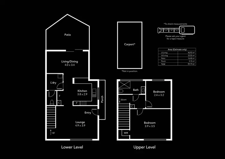 Floorplan of Homely townhouse listing, 6/21 Port Road, Queenstown SA 5014