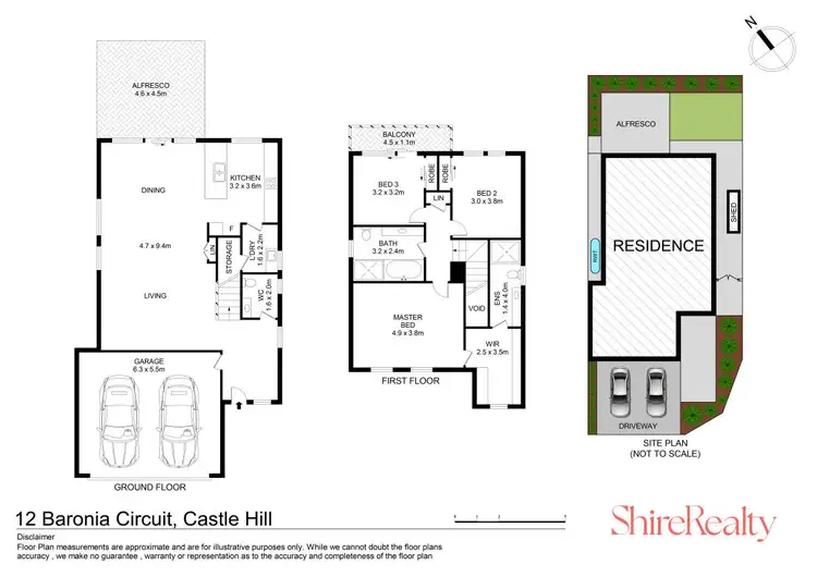 Floorplan of Homely house listing, 12 Baronia Circuit, Castle Hill NSW 2154