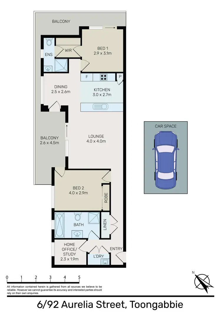 Floorplan of Homely unit listing, 6/92 Aurelia Street, Toongabbie NSW 2146