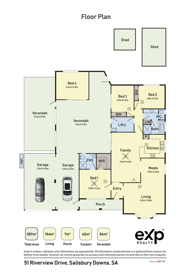 Floorplan of Homely house listing, 51 Riverview Drive, Salisbury Downs SA 5108