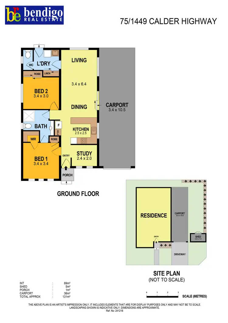 Floorplan of Homely house listing, 75/1449 Calder Highway Highway, Marong VIC 3515