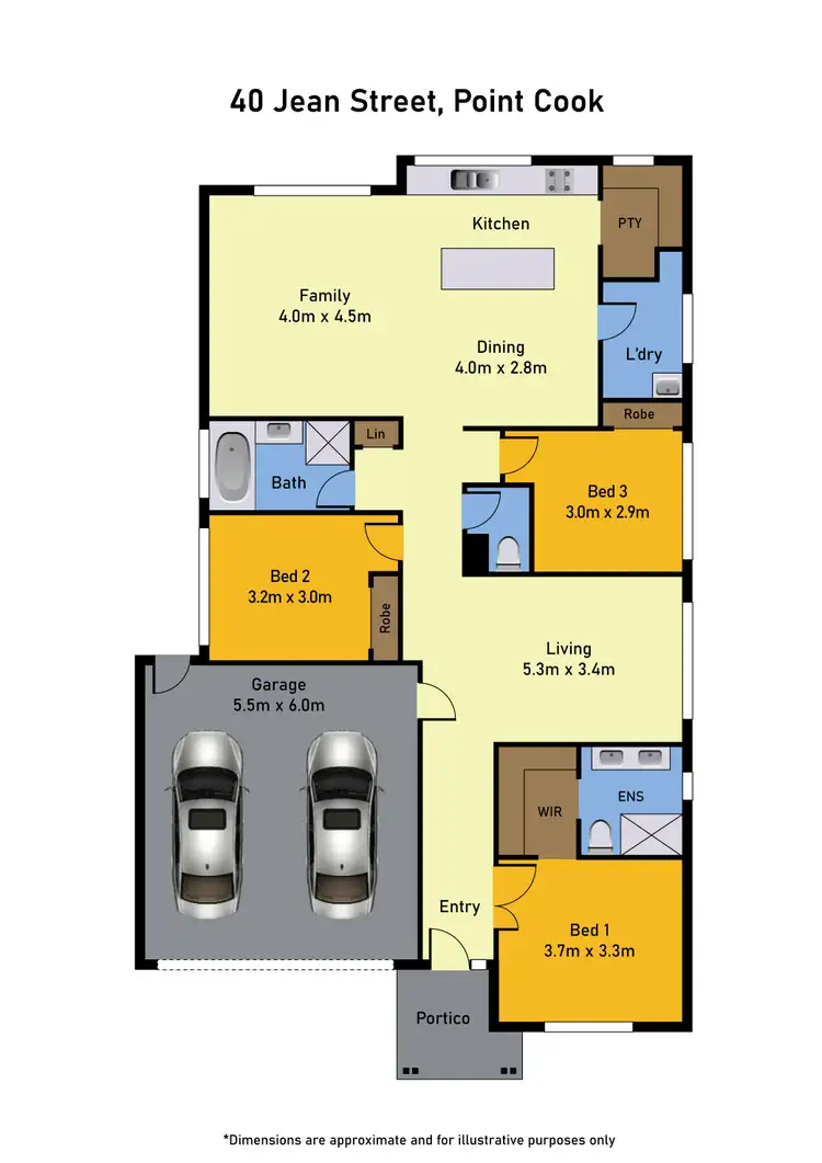 Floorplan of Homely house listing, 40 Jean Street, Point Cook VIC 3030