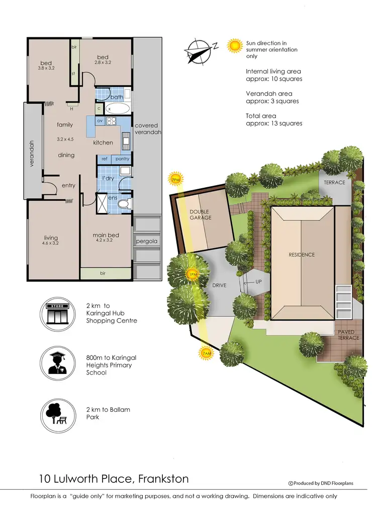 Floorplan of Homely house listing, 10 Lulworth Place, Frankston VIC 3199