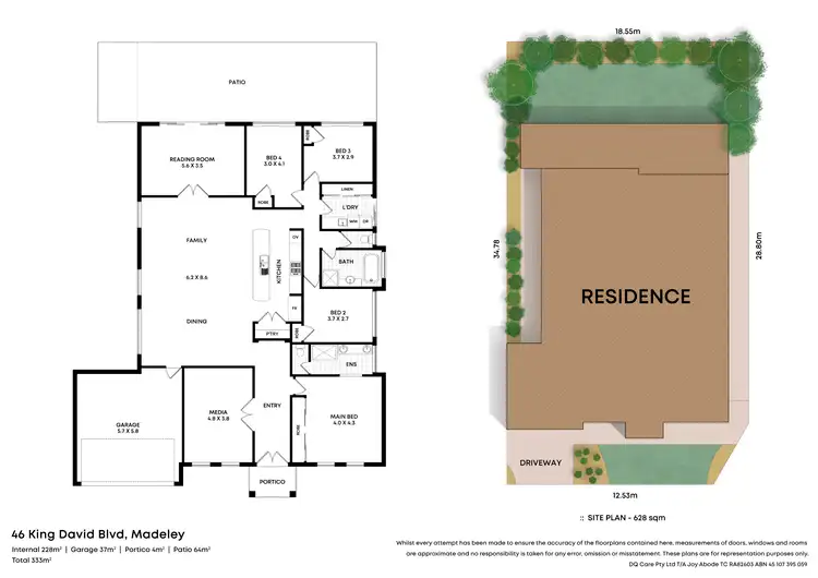 Floorplan of Homely house listing, 46 King David Boulevard, Madeley WA 6065