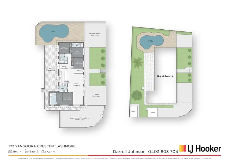 Floorplan of Homely house listing, 102 Yangoora Crescent, Ashmore QLD 4214