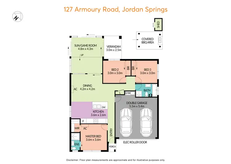 Floorplan of Homely house listing, 127 Armoury Road, Jordan Springs NSW 2747