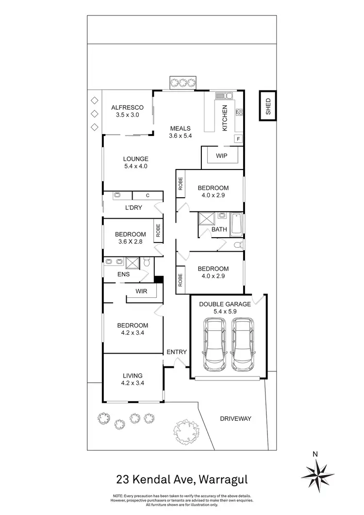 Floorplan of Homely house listing, 23 Kendal Avenue, Warragul VIC 3820