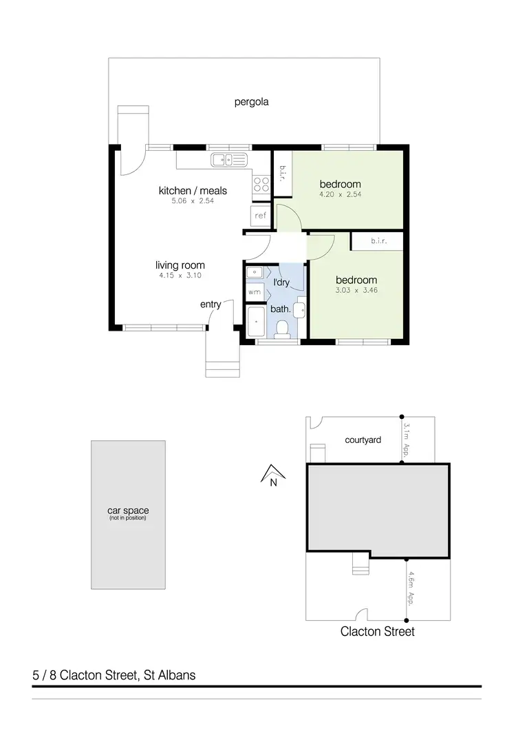 Floorplan of Homely unit listing, 5/8-10 Clacton Street, St Albans VIC 3021