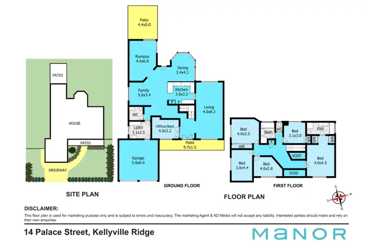 Floorplan of Homely house listing, 14 Palace Street, Kellyville Ridge NSW 2155