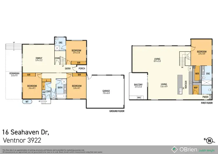 Floorplan of Homely house listing, 16 Seahaven Drive, Ventnor VIC 3922