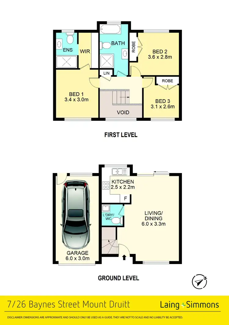 Floorplan of Homely townhouse listing, 7/26 Baynes Street, Mount Druitt NSW 2770