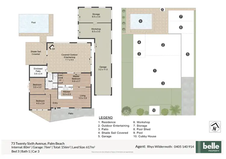 Floorplan of Homely house listing, 73 Twenty Sixth Avenue, Palm Beach QLD 4221