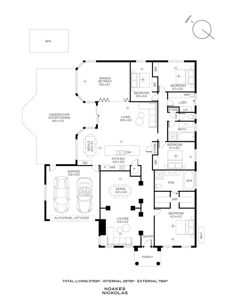 Floorplan of Homely house listing, 11 Newland Court, Craigburn Farm SA 5051