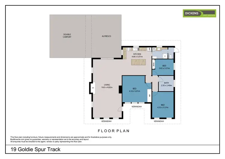 Floorplan of Homely rural property listing, 19 Goldie Spur Track, Bright VIC 3741