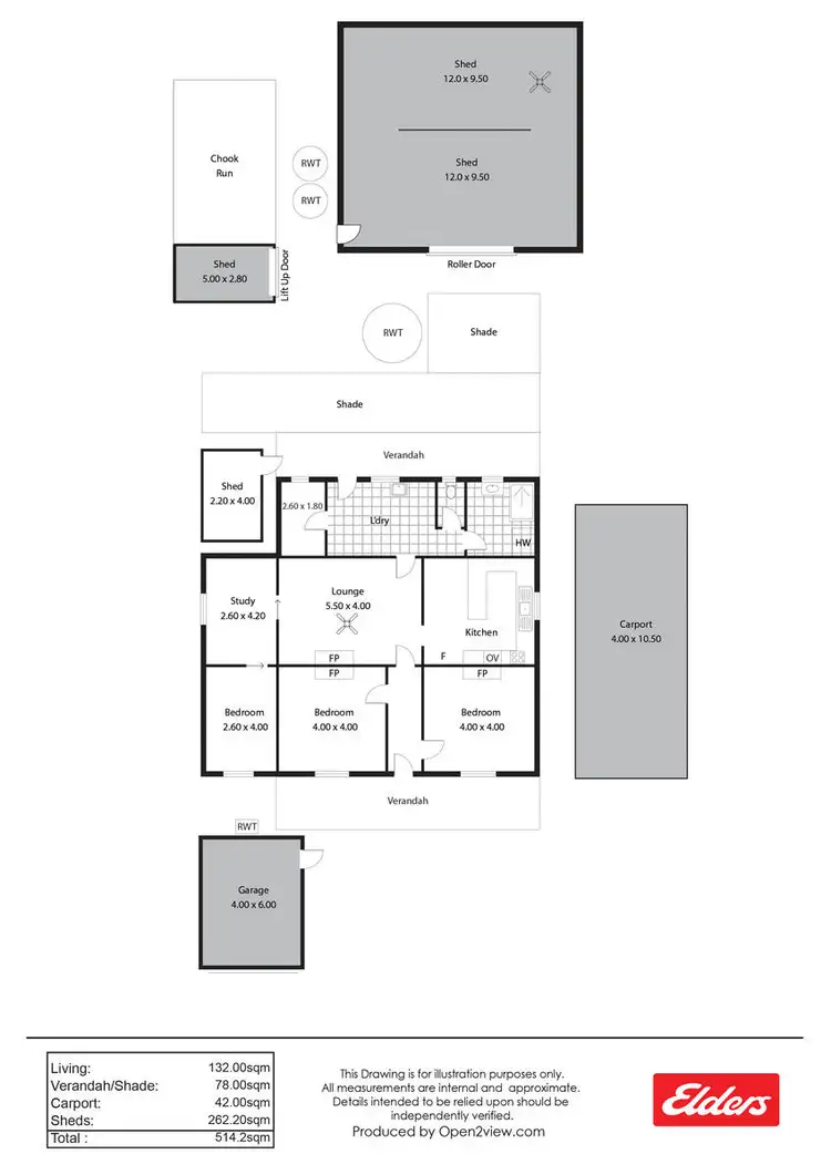 Floorplan of Homely house listing, 41 Short Terrace, Balaklava SA 5461