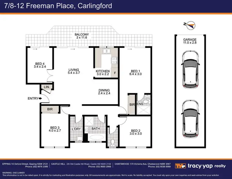 Floorplan of Homely unit listing, 7/8-12 Freeman Place, Carlingford NSW 2118