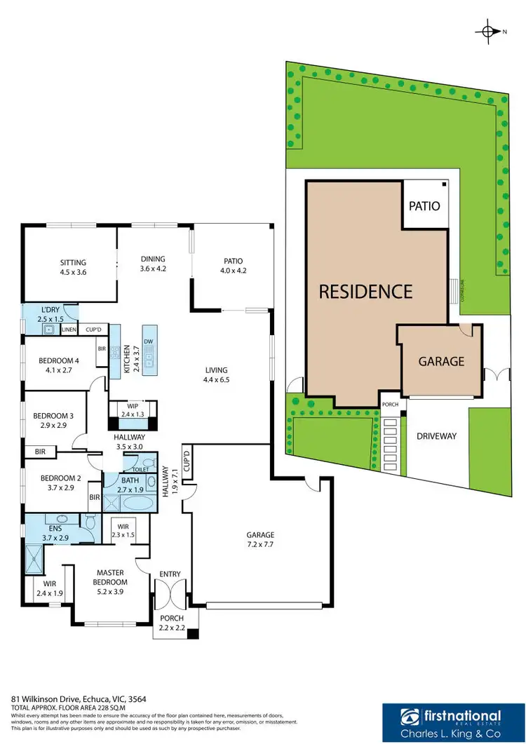Floorplan of Homely house listing, 81 Wilkinson Drive, Echuca VIC 3564