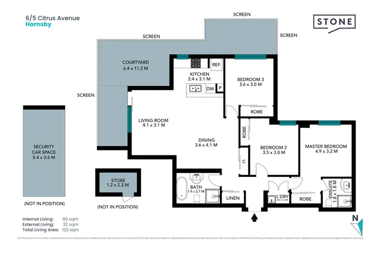 Floorplan of Homely apartment listing, 6/5 Citrus Avenue, Hornsby NSW 2077