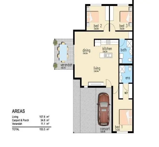 Floorplan of Homely unit listing, 9/30 Polglase Circuit, Johnston NT 832